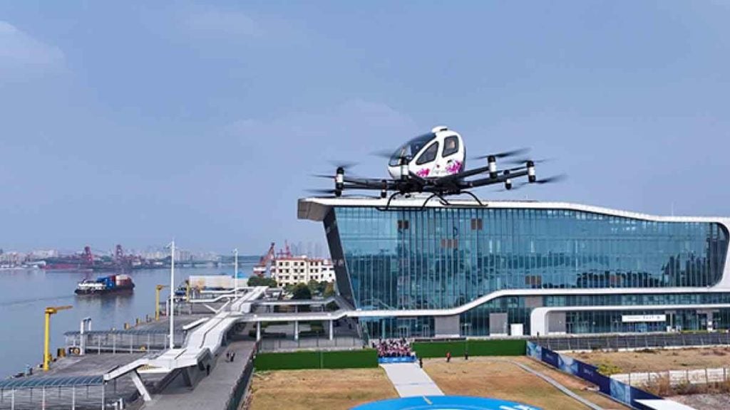 130 kmh, trajet de 25 minutes… Les taxis volants sans pilote ont enfin l’autorisation de prendre des passagers en Chine