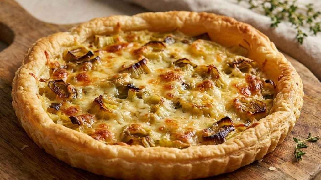 La tarte aux poireaux d’Alain Ducasse  la recette mythique du grand chef !